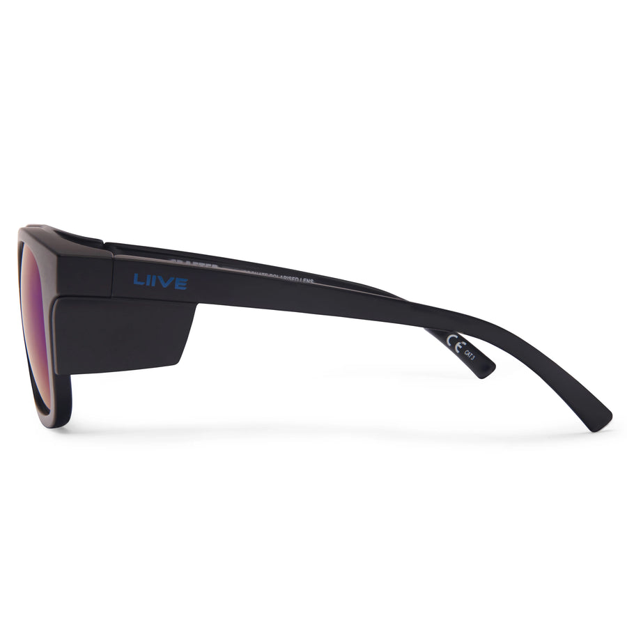 Liive Vision - Z Crafter Safety Xtal - Blue Mirror Polarised Matt Black