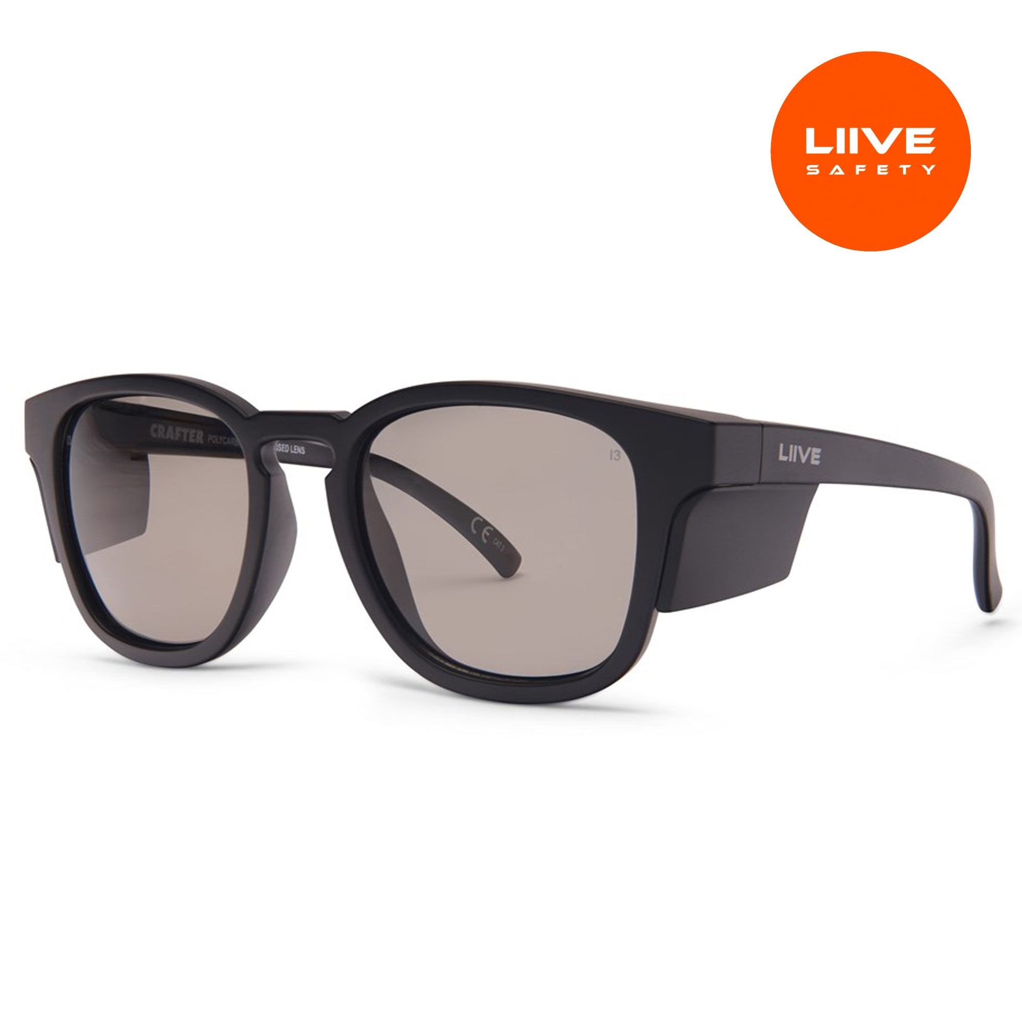Liive Vision - Z Crafter Safety Xtal - Matt Black Polarised
