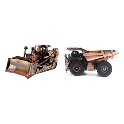 Copper Kings Bundle: Cat D11T Copper and Cat 797 Copper 1:50 scale die cast models