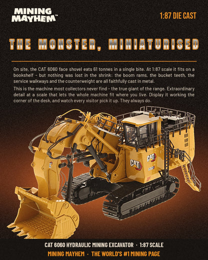 CAT 6060 Hydraulic Mining Shovel 1:87 scale die cast model