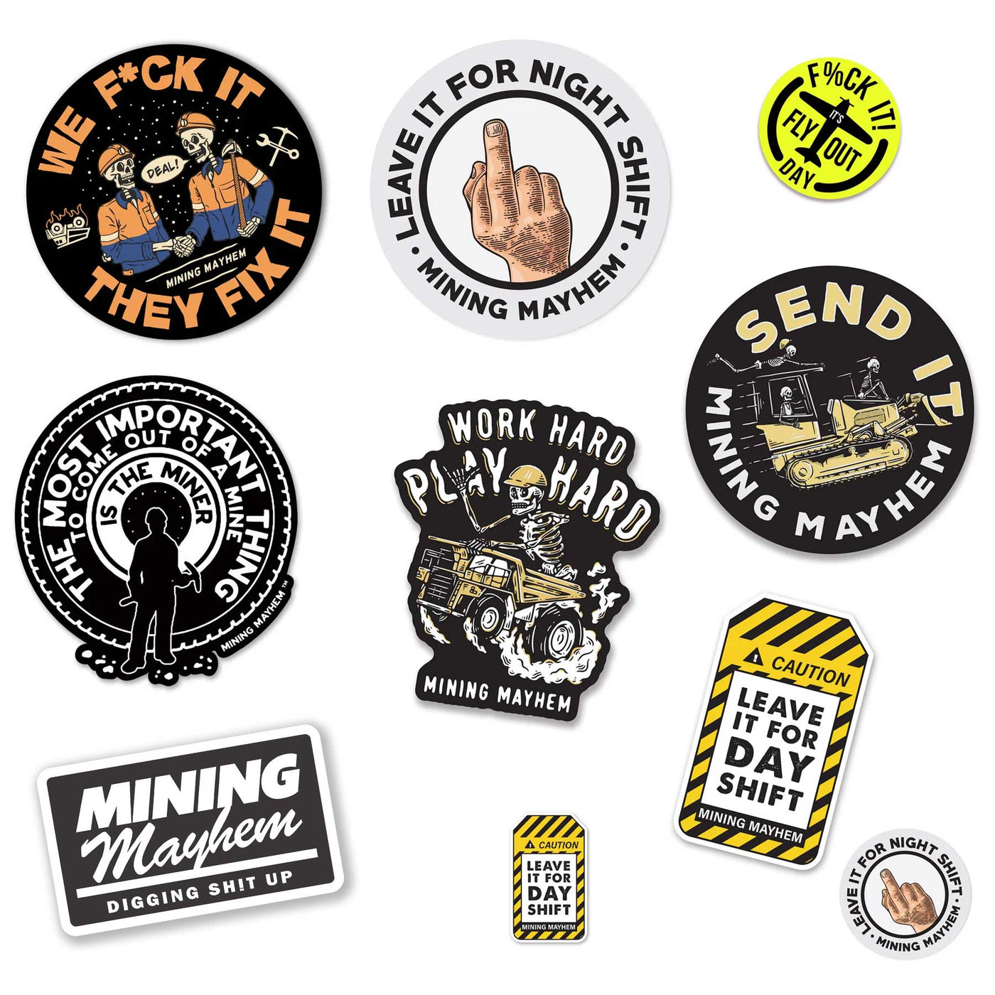 Sticker Pack - 10 x Classics