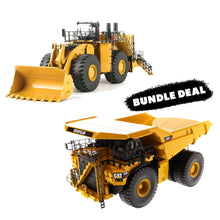 Load & Haul Bundle: CAT 995 loader and 797F mining truck 1:50 die cast