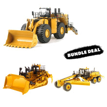 Mine Support Crew Bundle: CAT 995, D11 Fusion and 24M 1:50 die cast