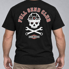 Full Send Club tee back print, studio