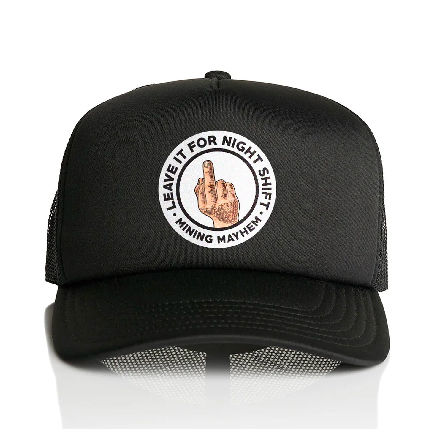 Leave It For Nightshift - Full Colour Trucker Caps (Black)
