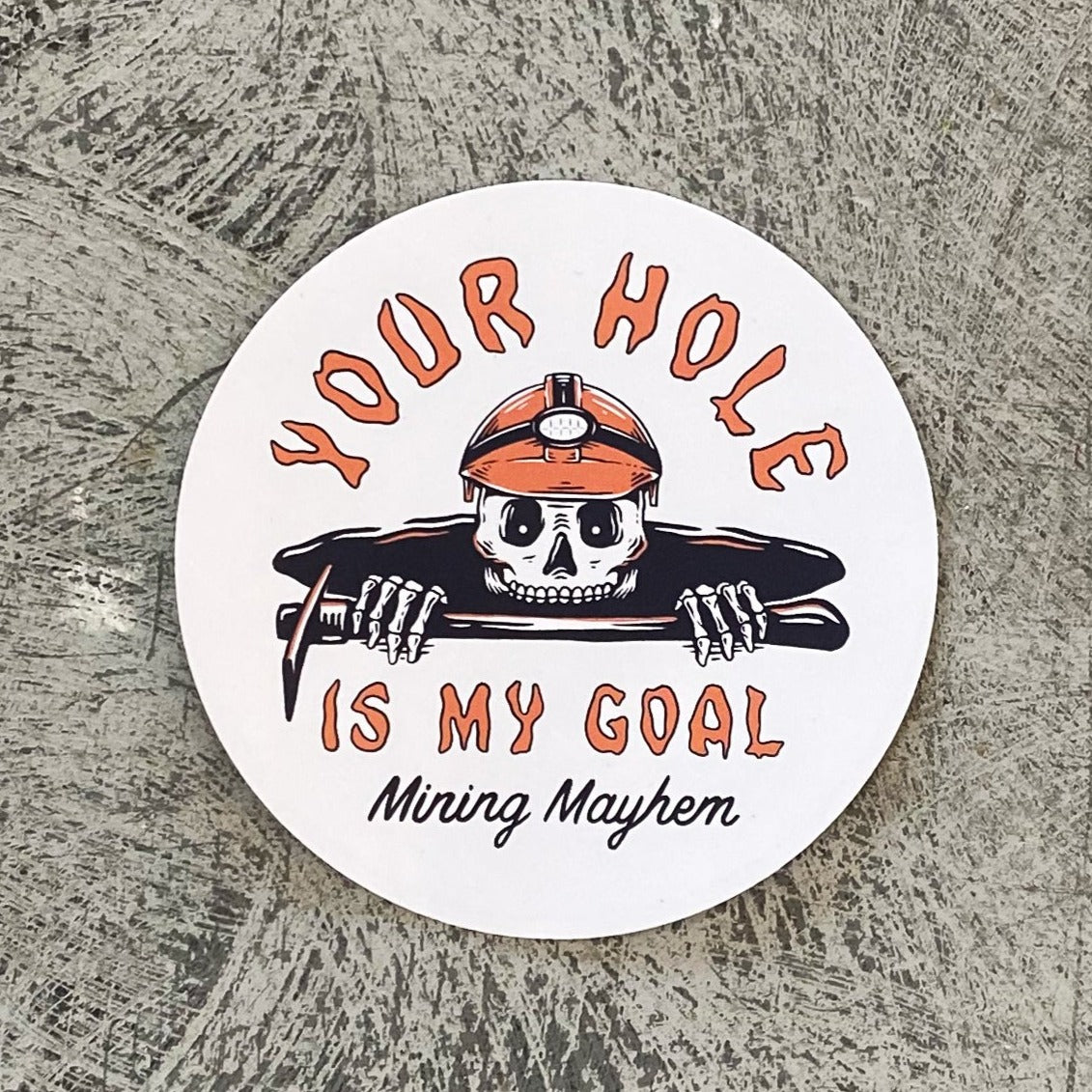 Your Hole Is My Goal - Sticker (Black Small)