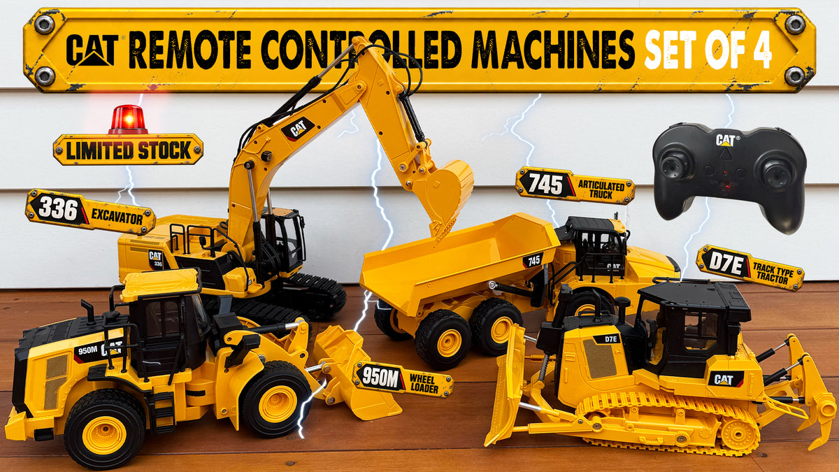 CAT remote controlled machines set of 4