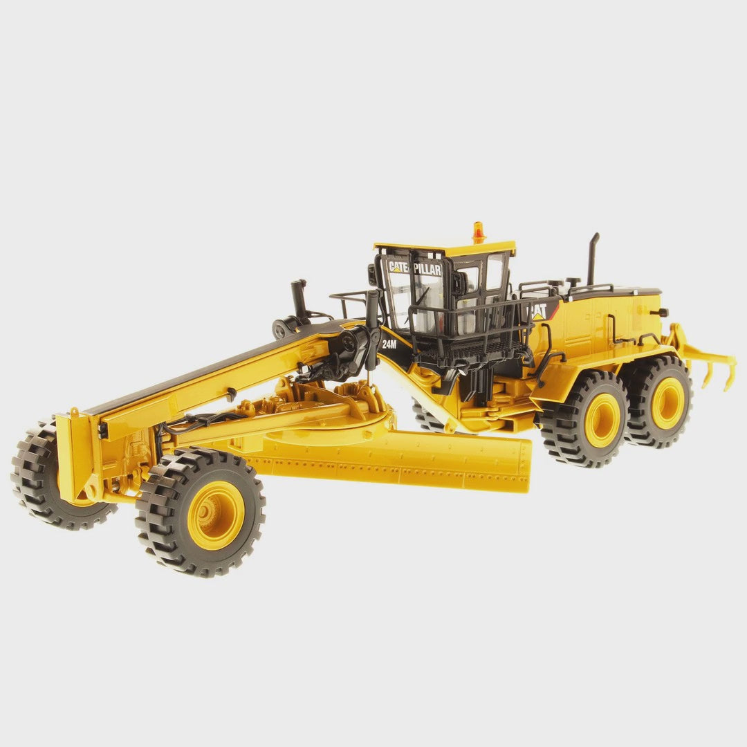 Cat 24M Motor Grader 1:50 scale die cast model, all angles