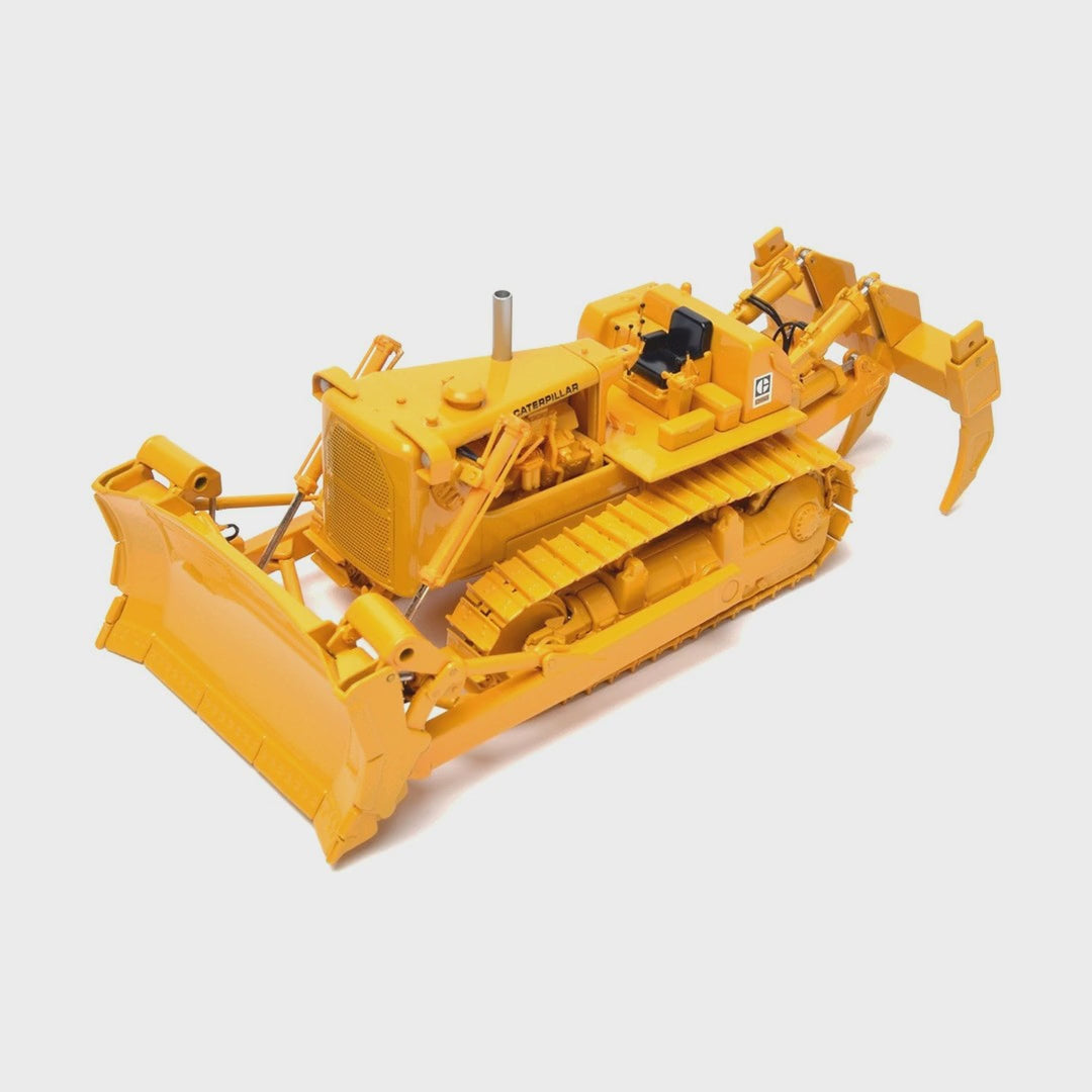 Cat D9G Dozer with 9R Rip Blade 1:48 scale die cast model, all angles