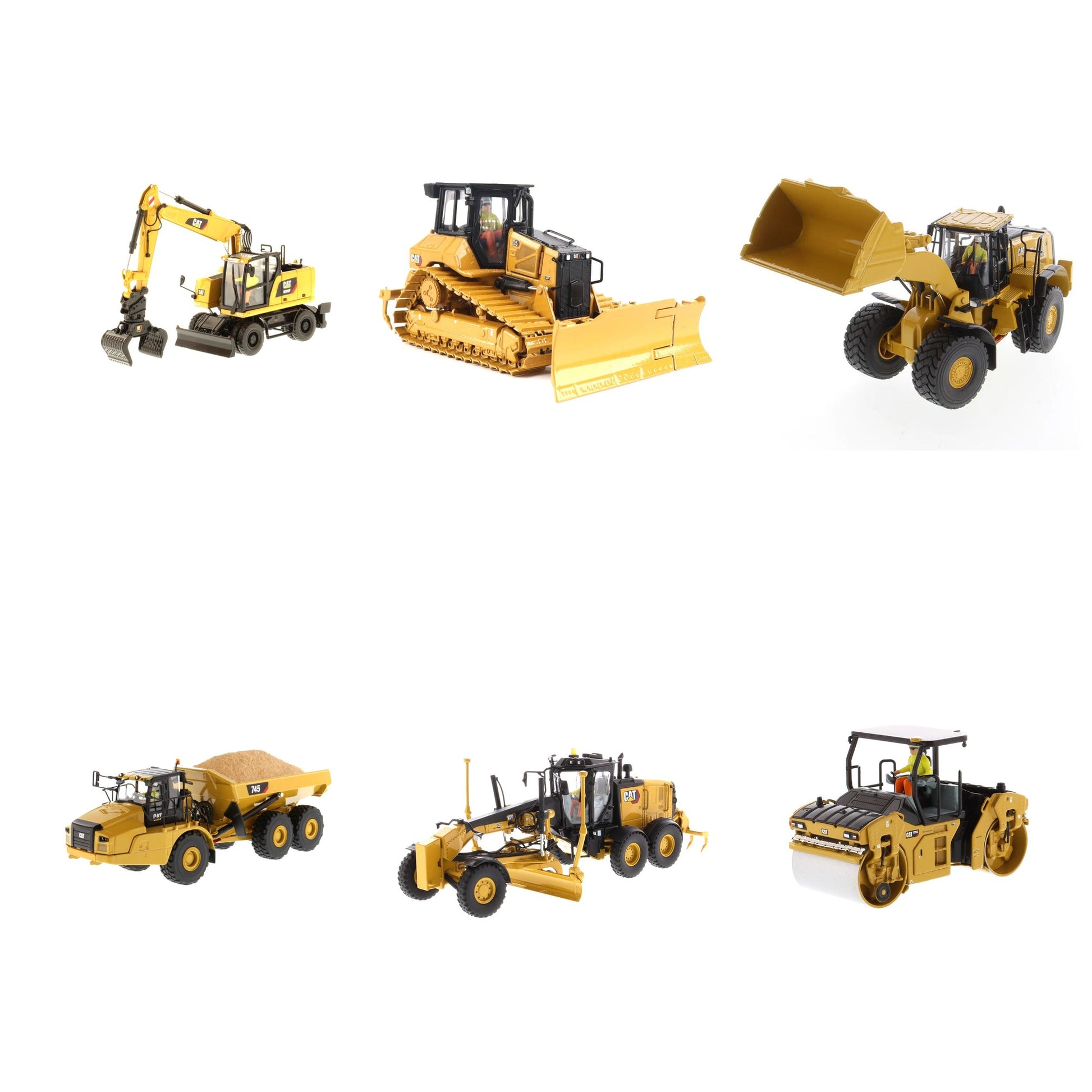 Road Construction Bundle - 6 CAT 1:50 models