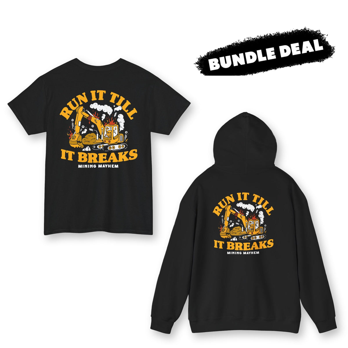 Run It Till It Breaks tee and hoodie kit bundle deal