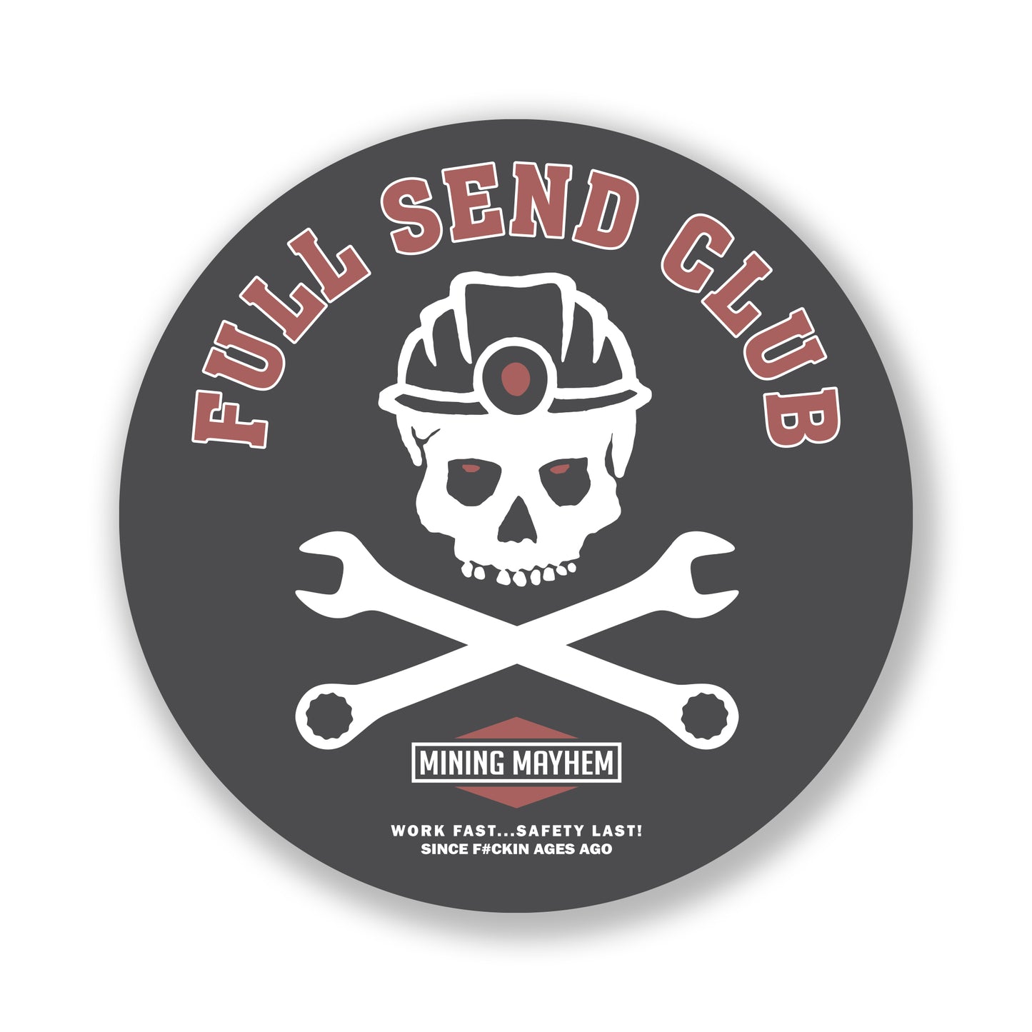 Full Send Club Skull - Sticker