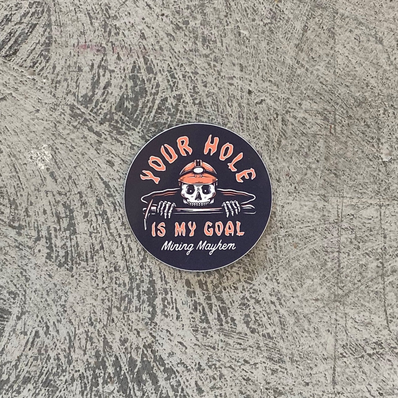 Your Hole Is My Goal - Sticker (Black Small)