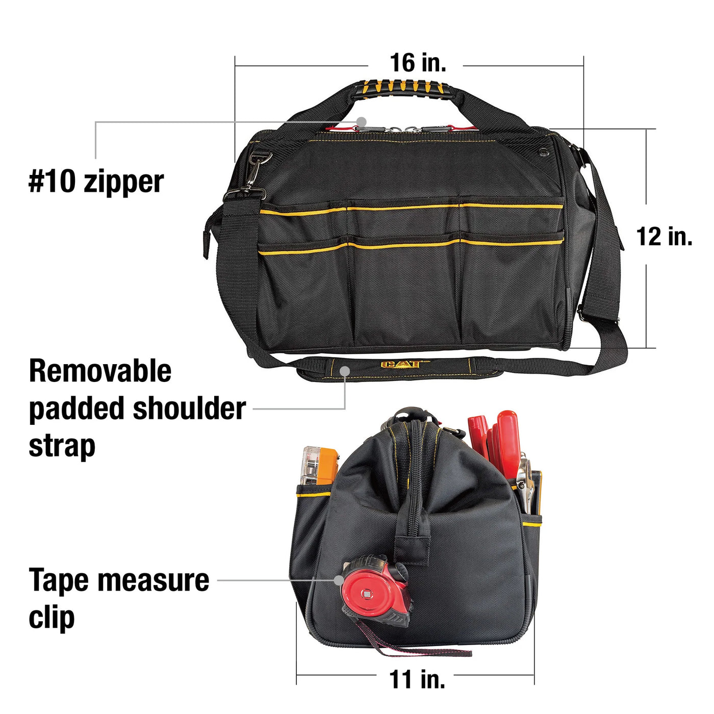 CAT - 16" Wide Mouth Tool Bag (MPP)