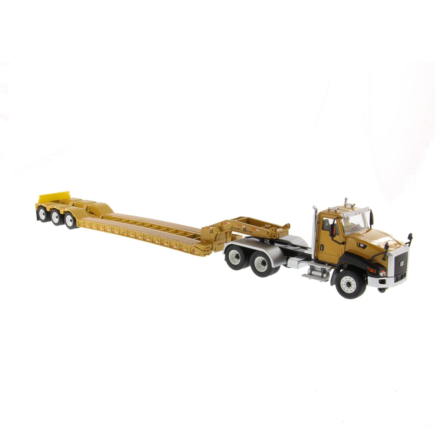 CAT CT660 Day Cab Tractor & XL 120 Low-Profile HDG Trailer 1:50