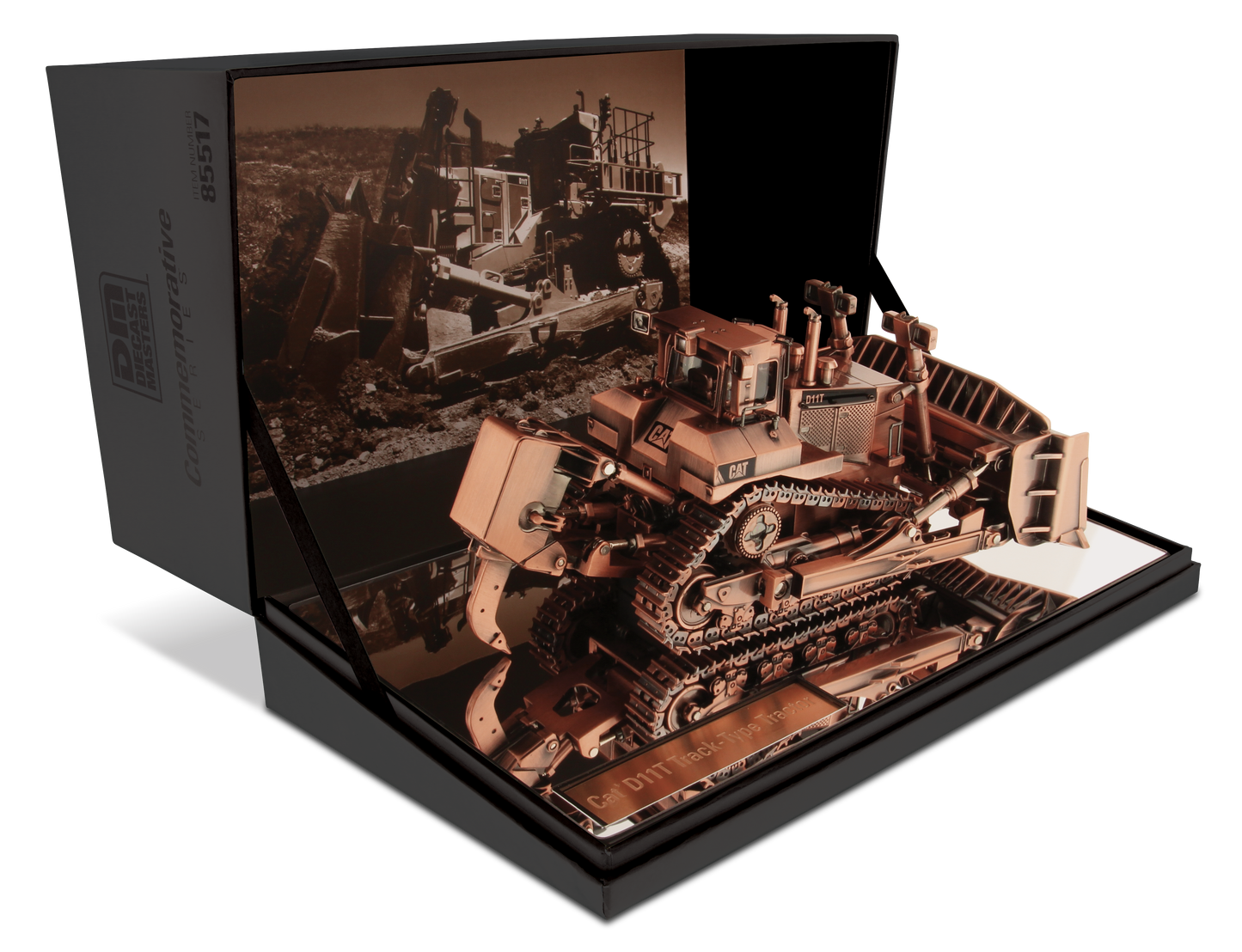 CAT D11T Dozer Track-Type Tractor Copper Plated 1:50 Scale Die Cast Model