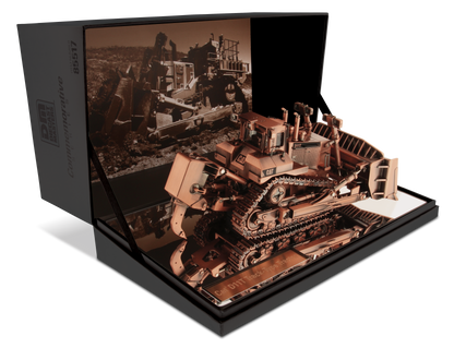 CAT D11T Dozer Track-Type Tractor Copper Plated 1:50 Scale Die Cast Model