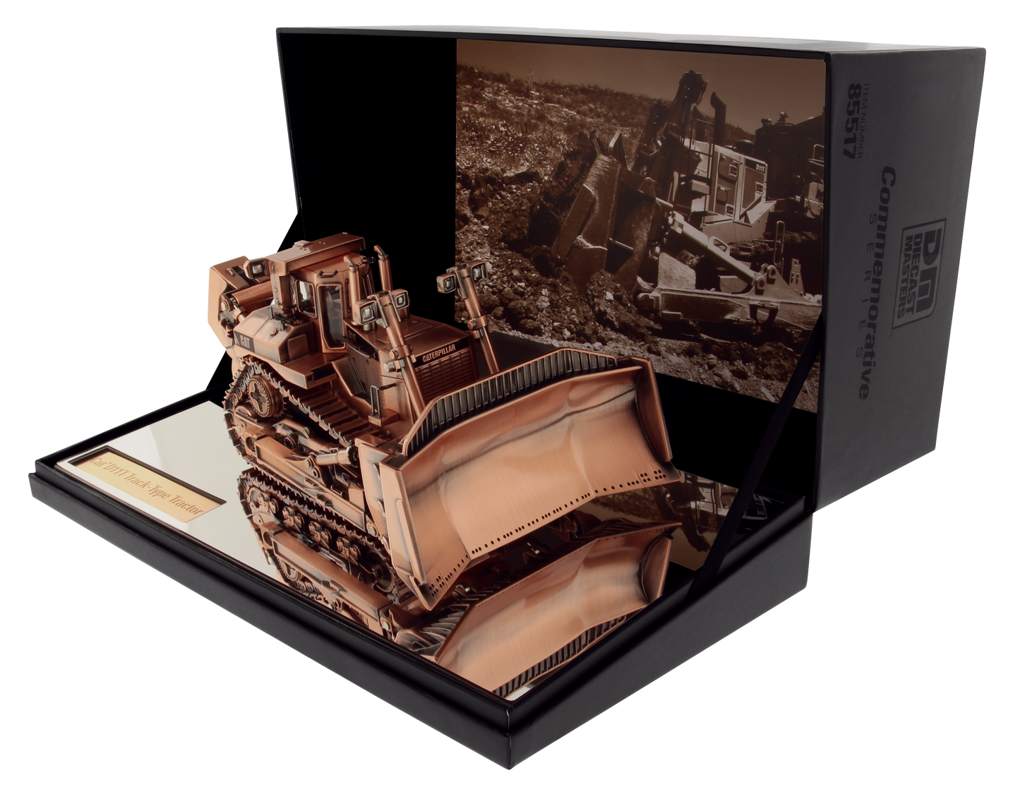 CAT D11T Dozer Track-Type Tractor Copper Plated 1:50 Scale Die Cast Model
