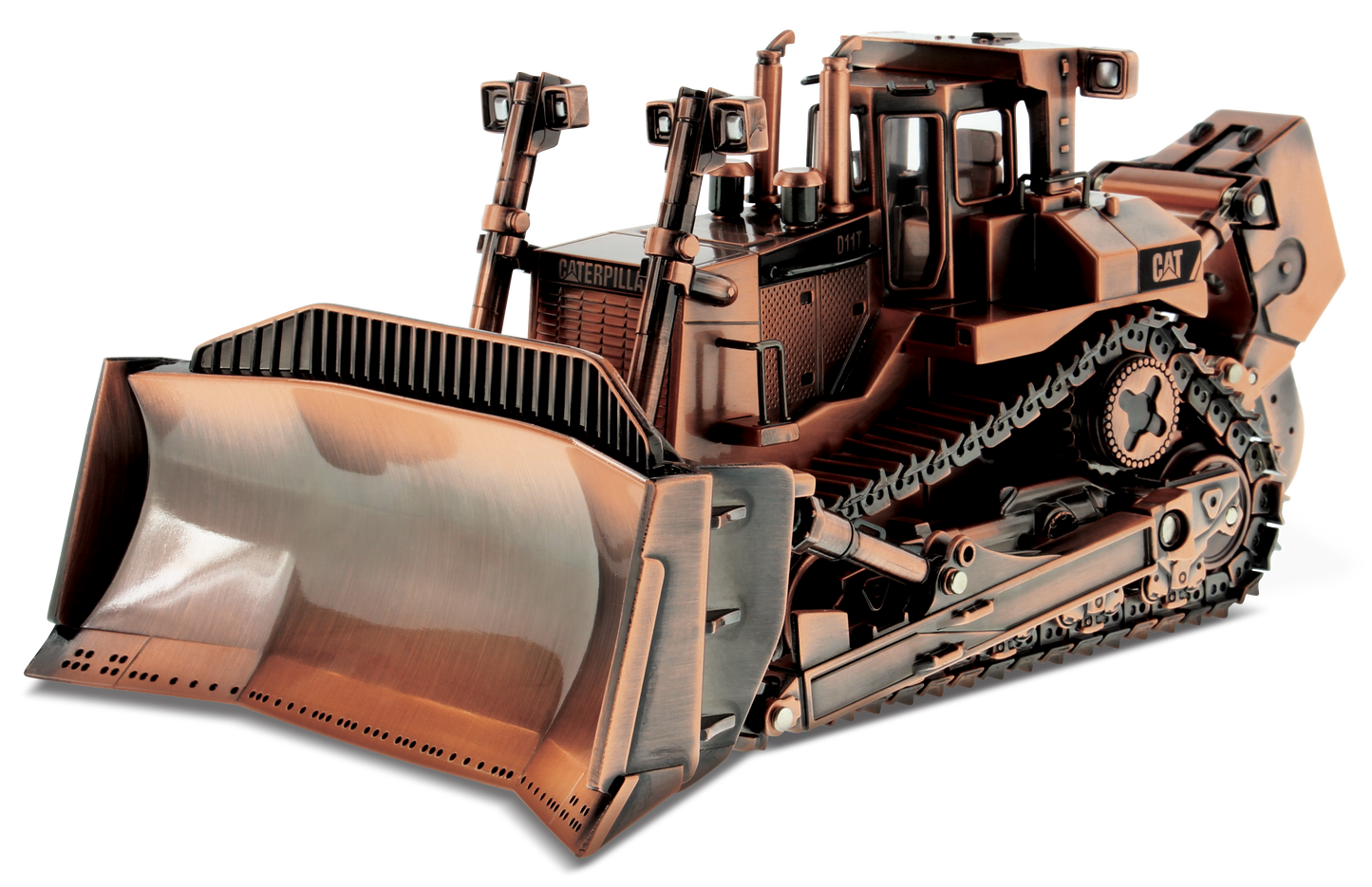 CAT D11T Dozer Track-Type Tractor Copper Plated 1:50 Scale Die Cast Model