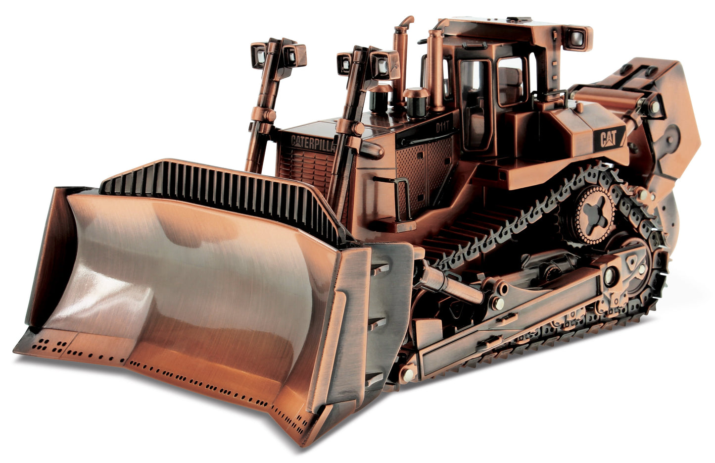 CAT D11T Dozer Track-Type Tractor Copper Plated 1:50 Scale Die Cast Model