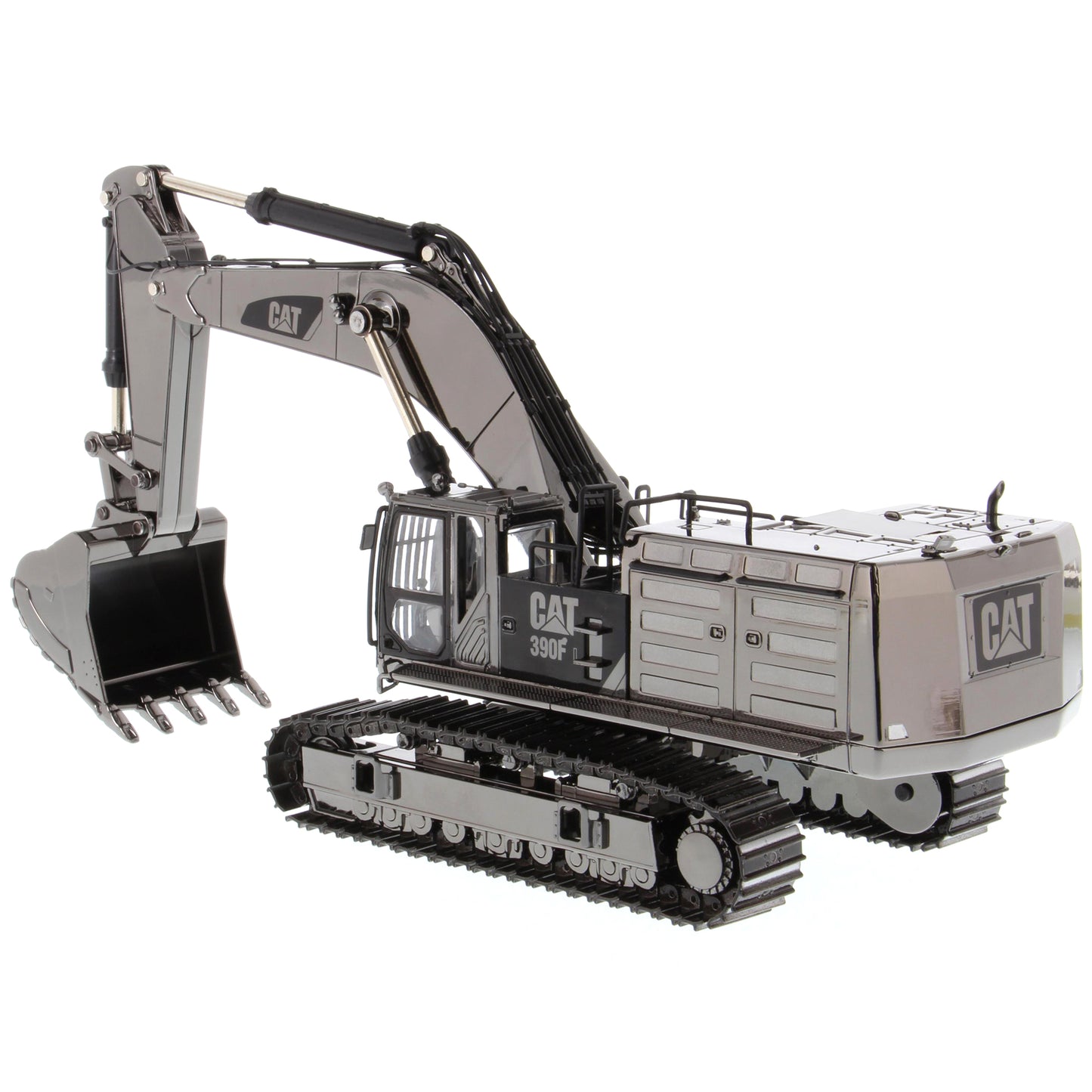 CAT 390F L Hydraulic Excavator Commemorative Edition Gun Metal 1:50 Scale Die Cast Model