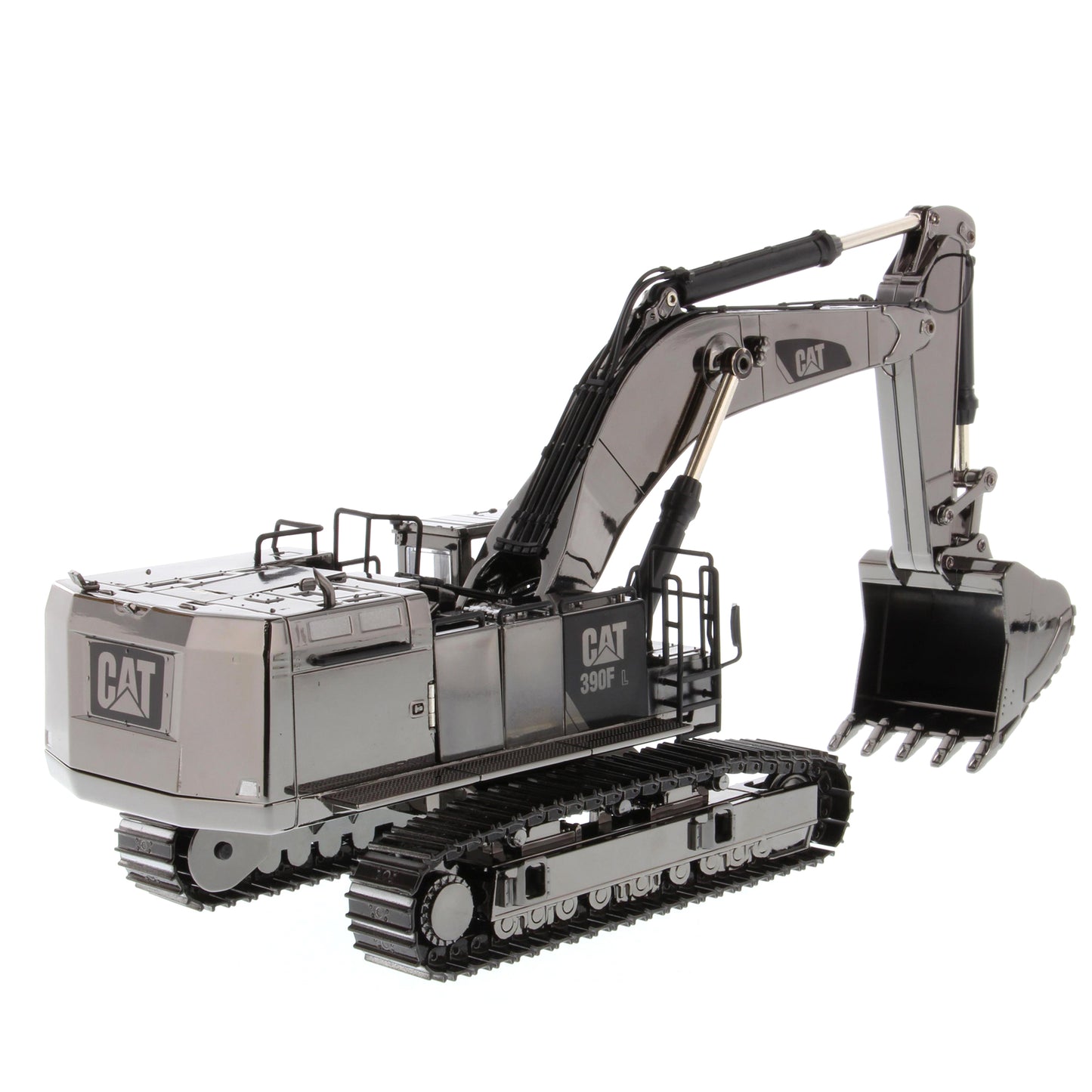 CAT 390F L Hydraulic Excavator Commemorative Edition Gun Metal 1:50 Scale Die Cast Model