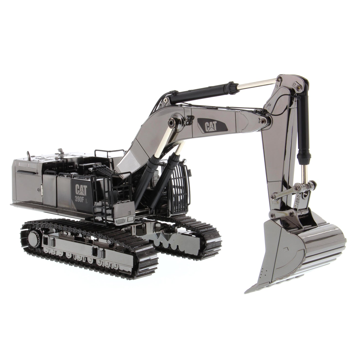 CAT 390F L Hydraulic Excavator Commemorative Edition Gun Metal 1:50 Scale Die Cast Model