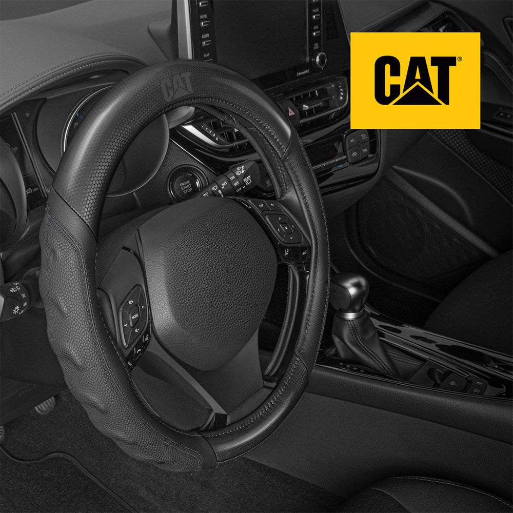 CAT Leather Steering Wheel Cover
