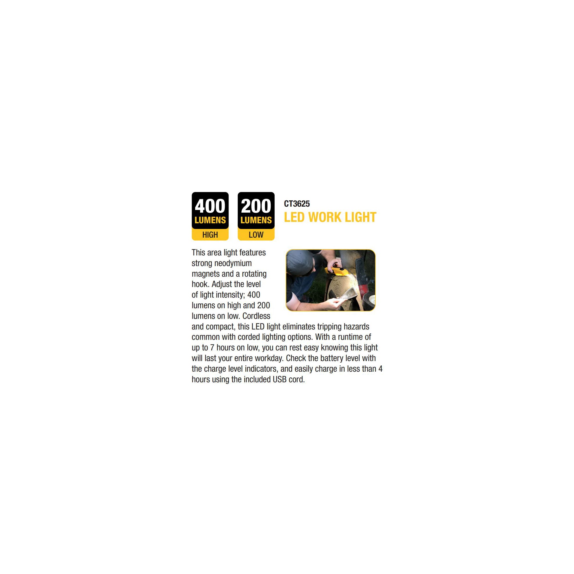 Cat work lights shop ct5002pk