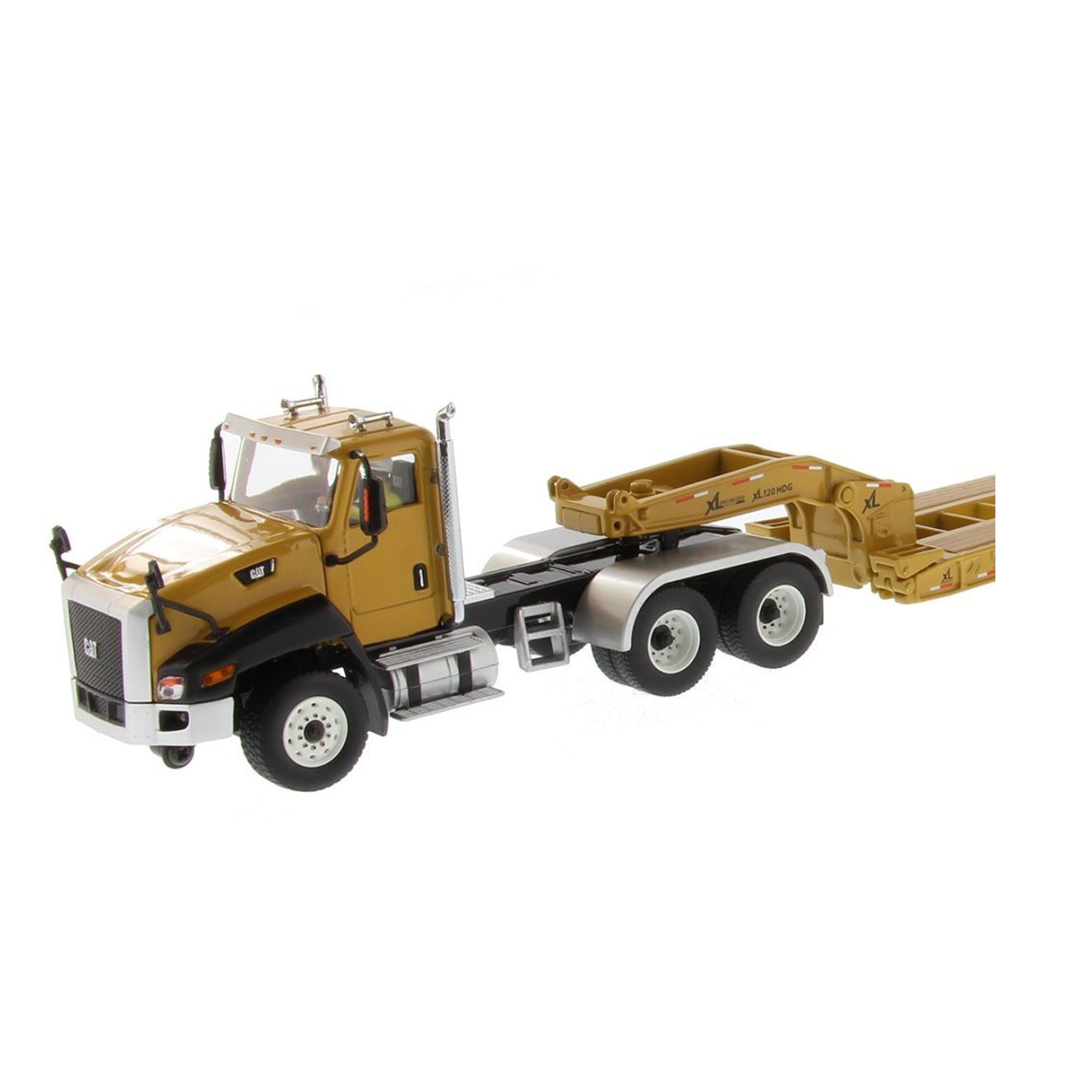 CAT CT660 Day Cab Tractor & XL 120 Low-Profile HDG Trailer 1:50