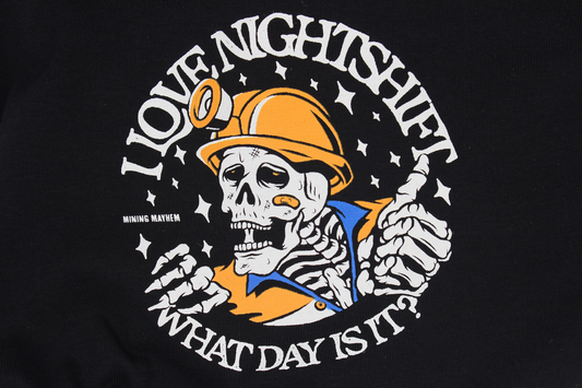 I Love Nightshift - What Day is It? T-Shirt (Black)