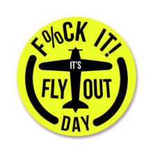 Fly Out Day Plane - Hardhat Sticker