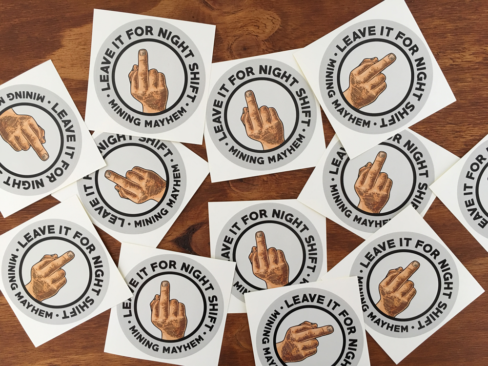 Leave It For Night Shift - Sticker (Large)