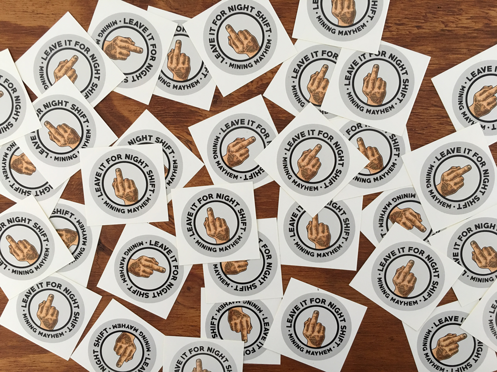 Leave It For Night Shift - Sticker (Small)