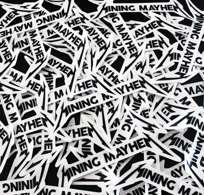 Mining Mayhem Lightning - Sticker