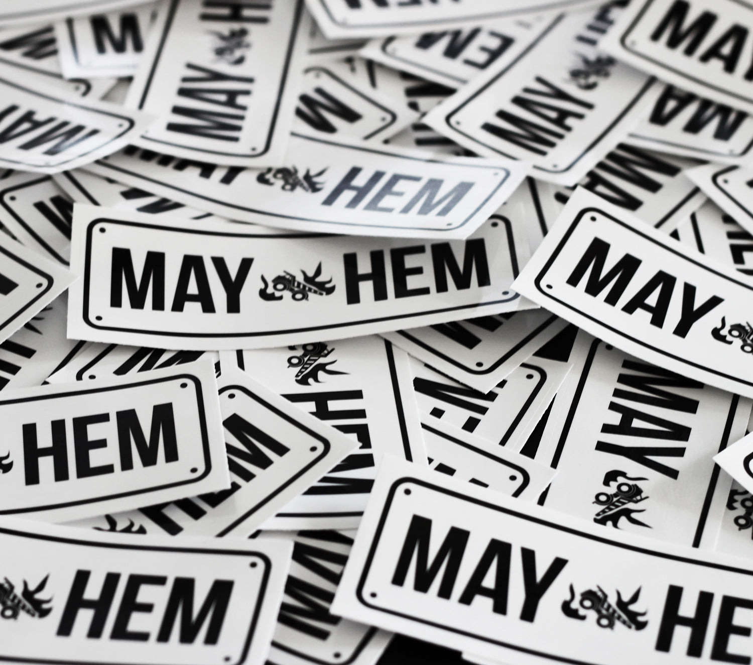 MAY-HEM Number Plate - Sticker