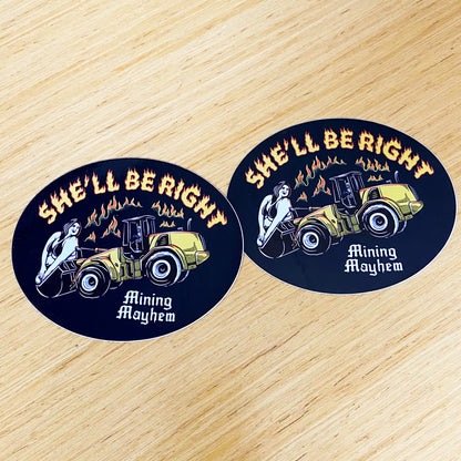 She'll be Right - Sticker