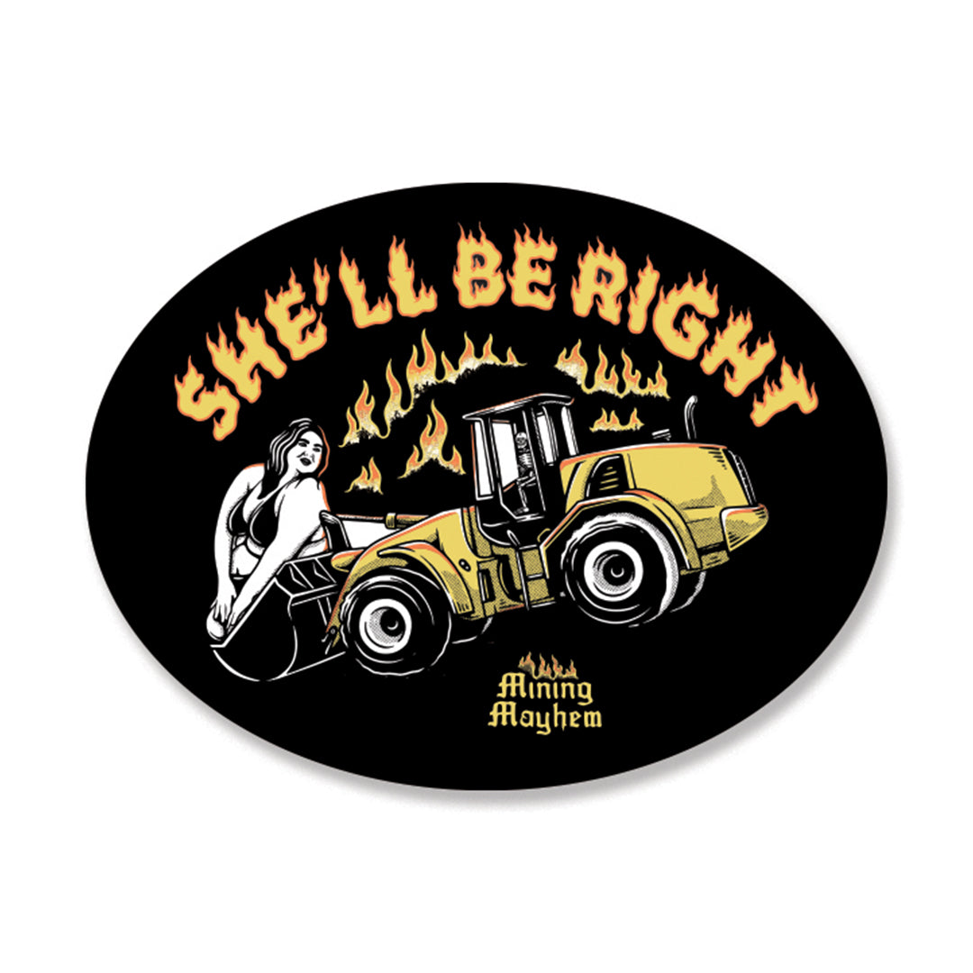 She'll be Right - Sticker