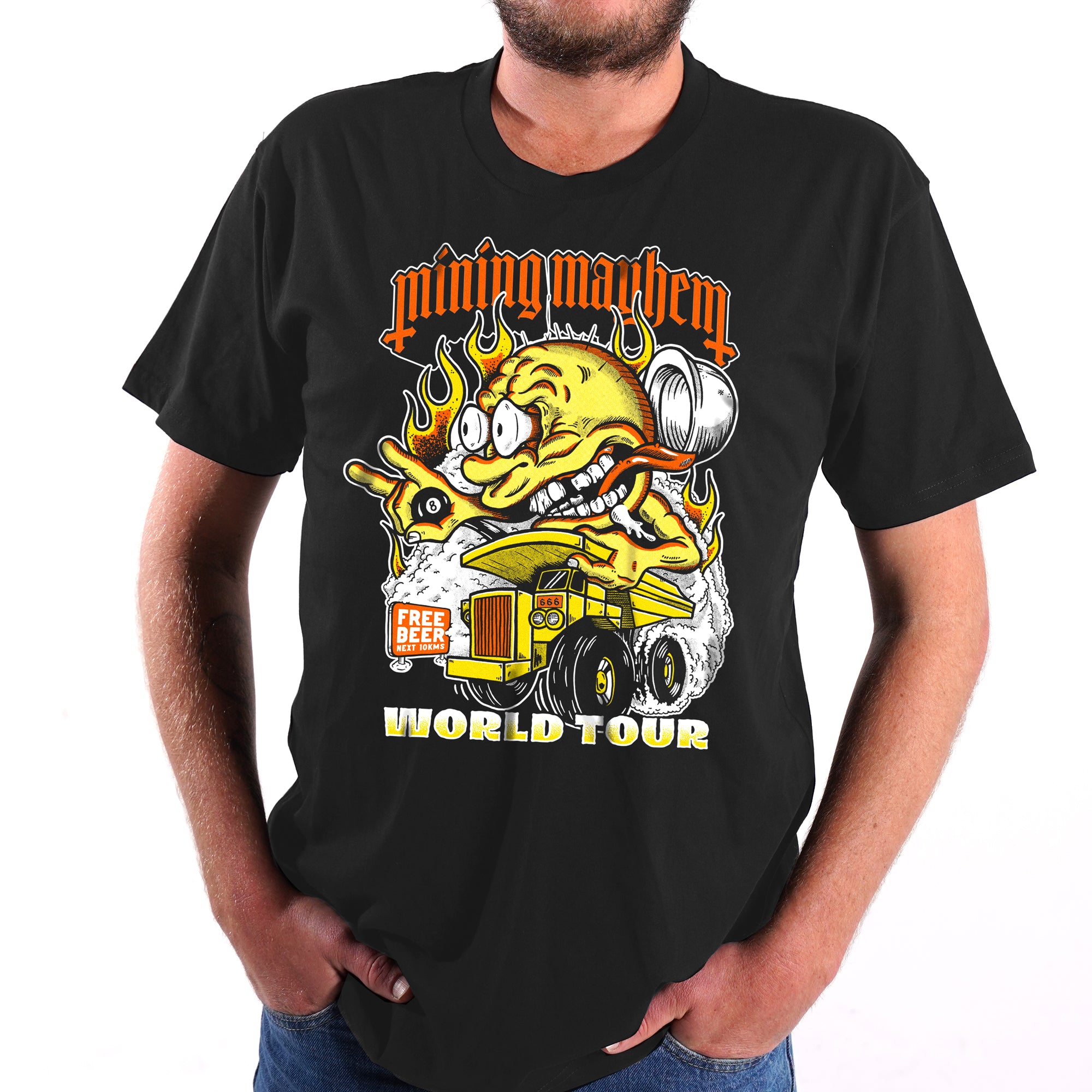 Mining Mayhem WORLD TOUR 🤘 - T-Shirt (Coal)